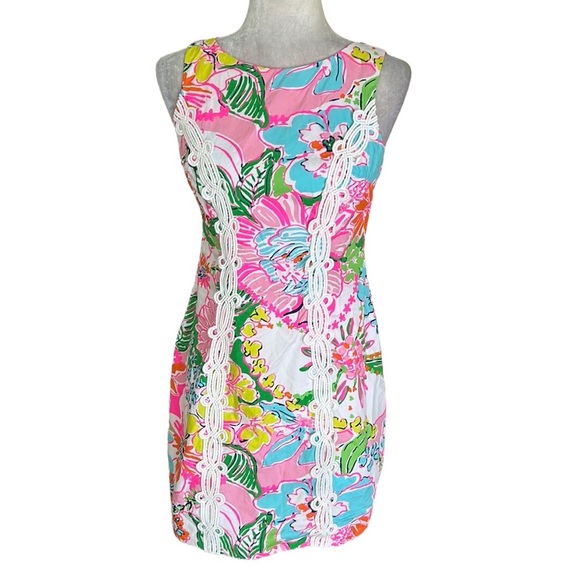 Lilly Pulitzer x Target Nosey Posey Floral Pastel Sleeveless Mini Dress - 4 - Picture 5 of 16